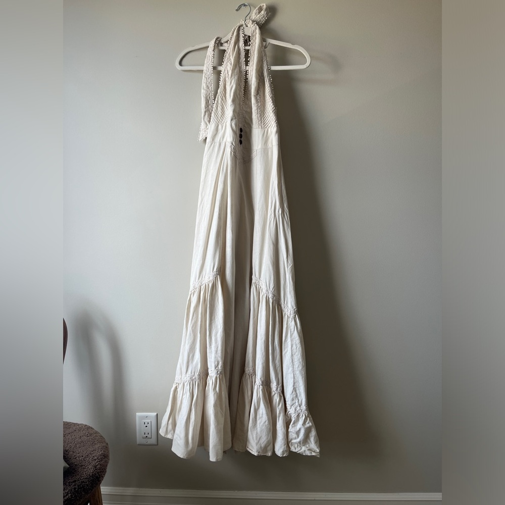 100% linen maxi dress boho